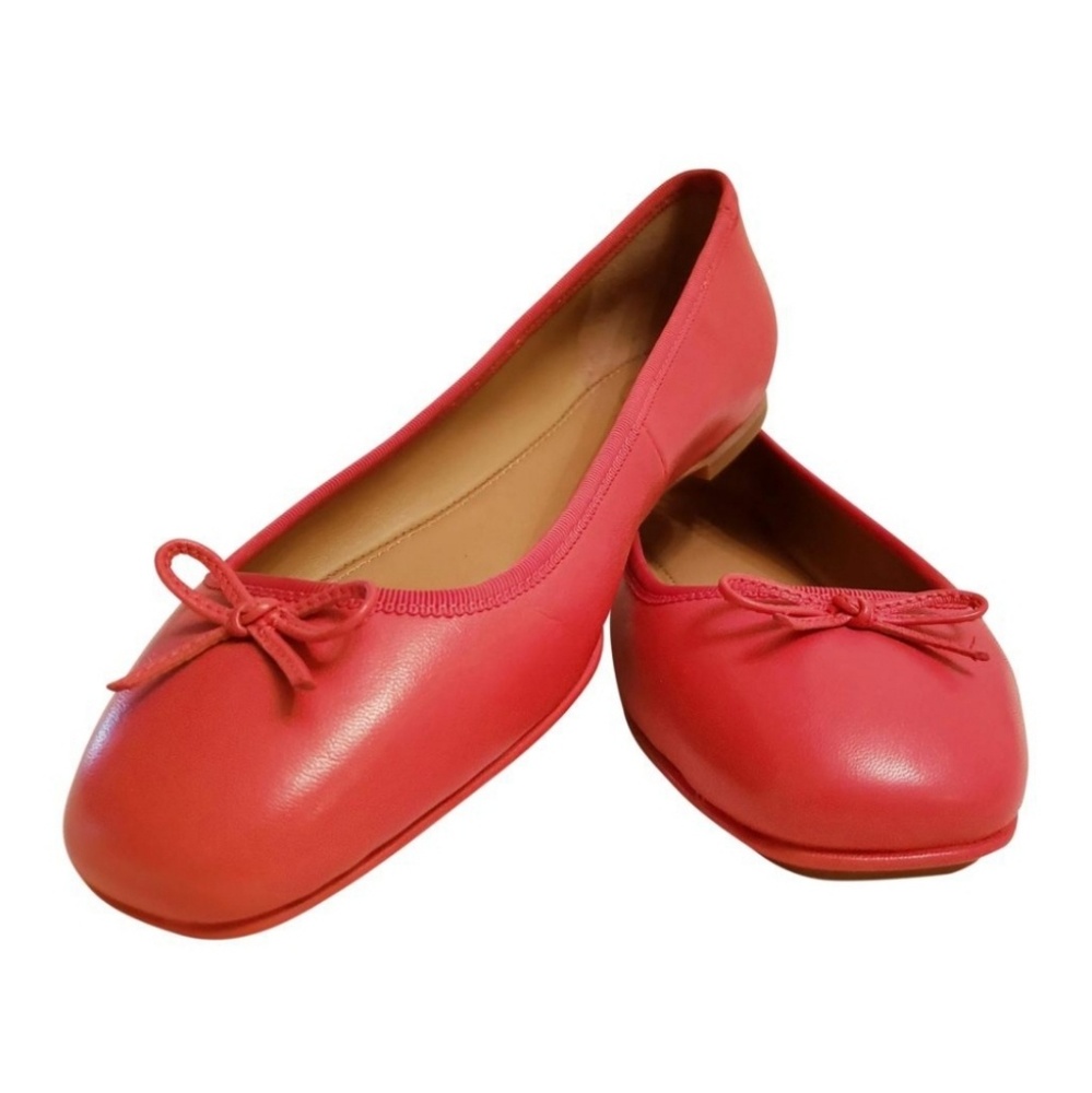 Tory Burch Poppy Orange Laila 2 Driver Ballet Flat